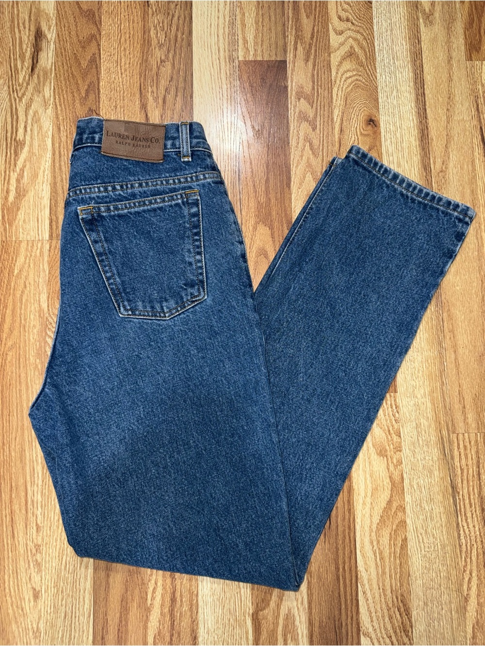 Vintage Lauren Jeans Co Ralph Lauren Dark Wash Straight Leg Jeans Women Sz 8
